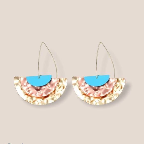 Crescent Drop Earrings - Picture 3 of 4